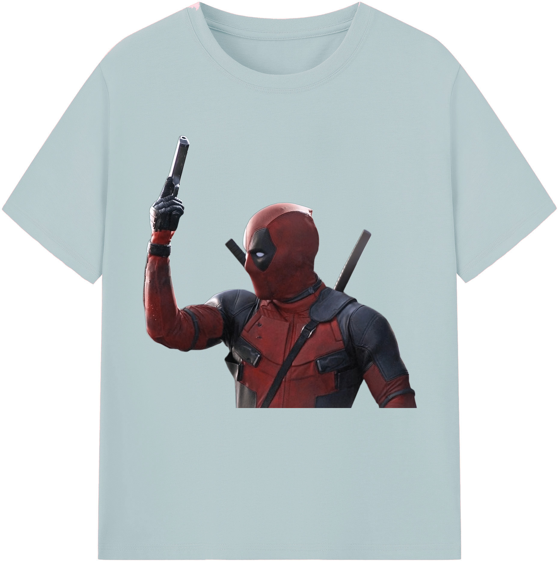 （画像用） Deadpool デッドプール 綿100％半袖Tシャツ（フロントプリント）